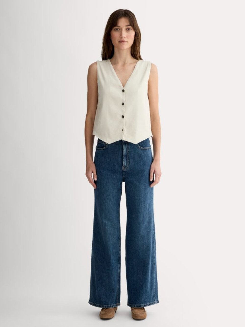 NWT Everlane Way-High Sailor Jean in Deep Blue